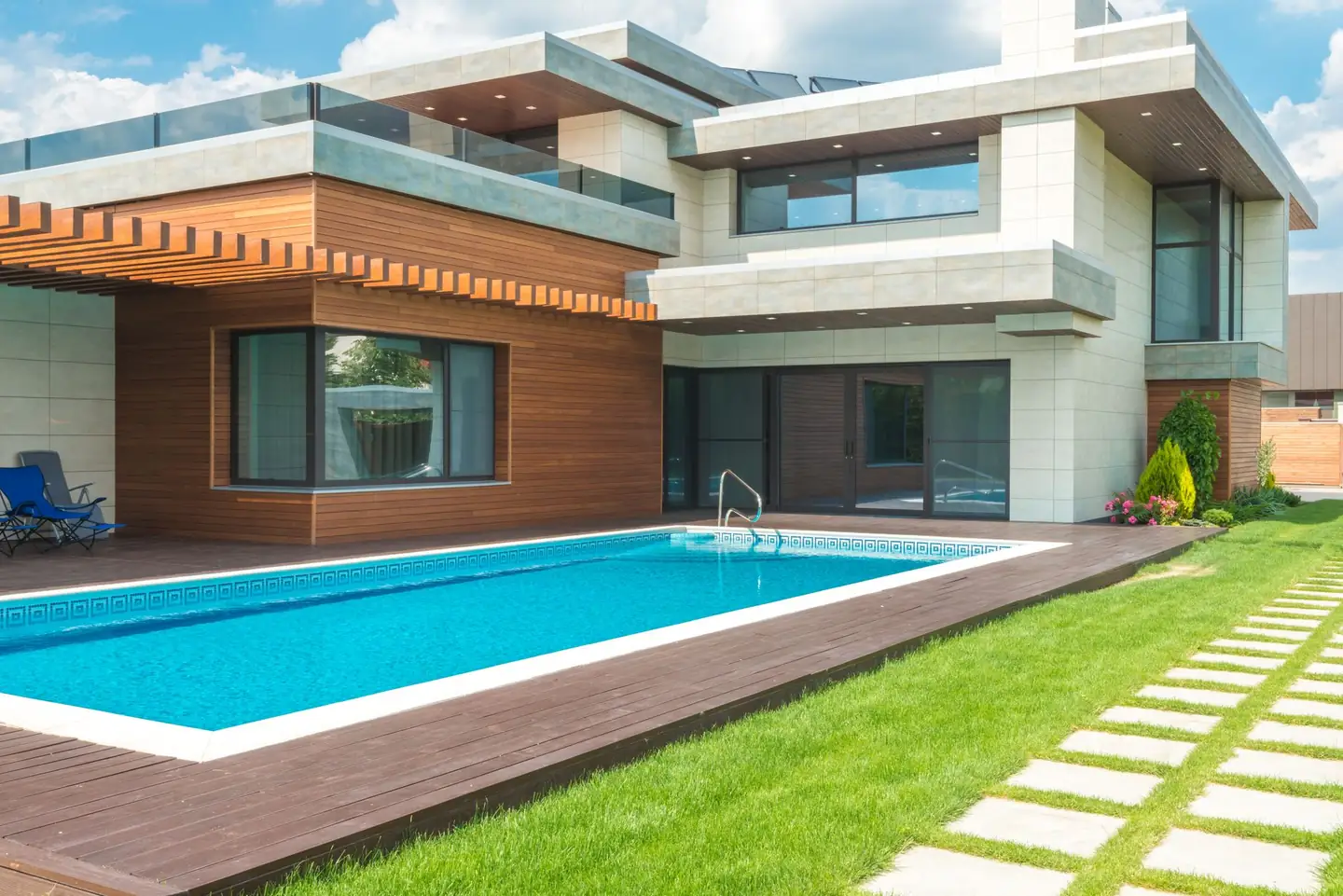 Swimming pool built in Hazelbrook, NSW